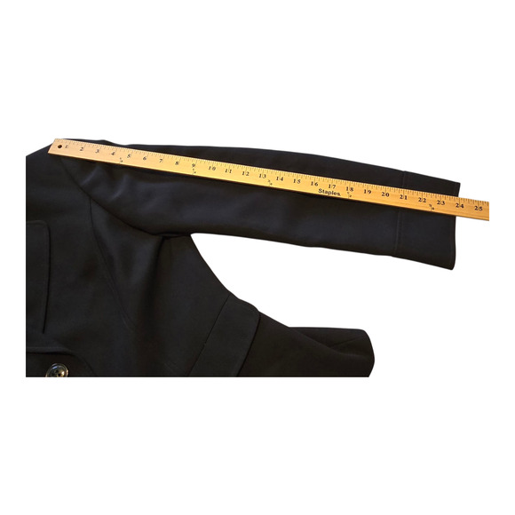 Tahari Arthur S Levine Blazer Womens Size 10 Black Single Breasted Lined Career - Picture 8 of 10